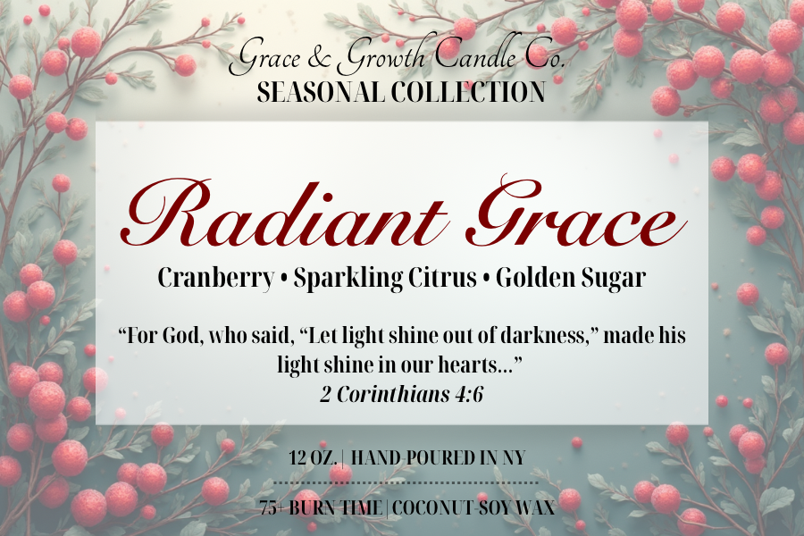 “Radiant Grace” Candle | Cranberry & Citrus