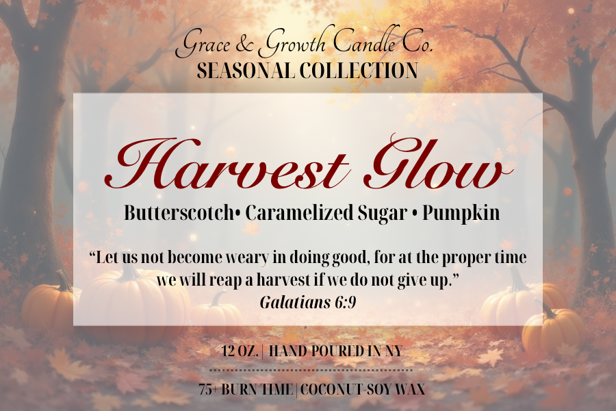“Harvest Glow” Candle | Butterscotch & Pumpkin Brûlée
