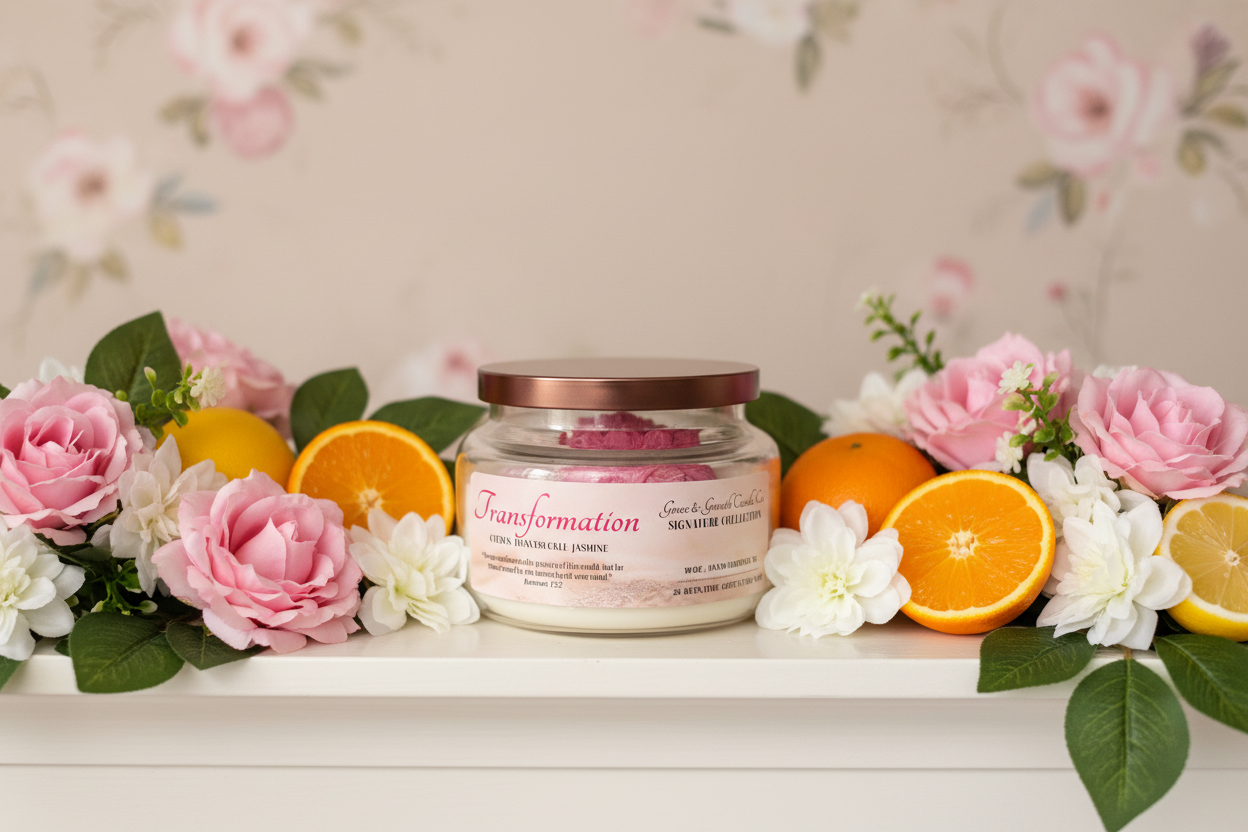 “Transformation” Candle | Citrus, Honeysuckle & Jasmine